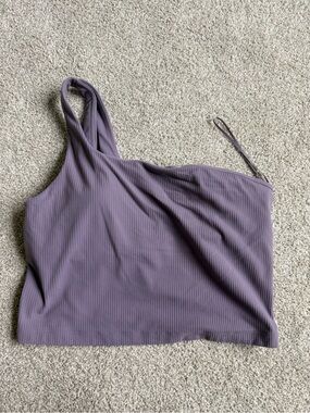 Lululemon Purple One-Shoulder Ribbed Tank Top - Women's
